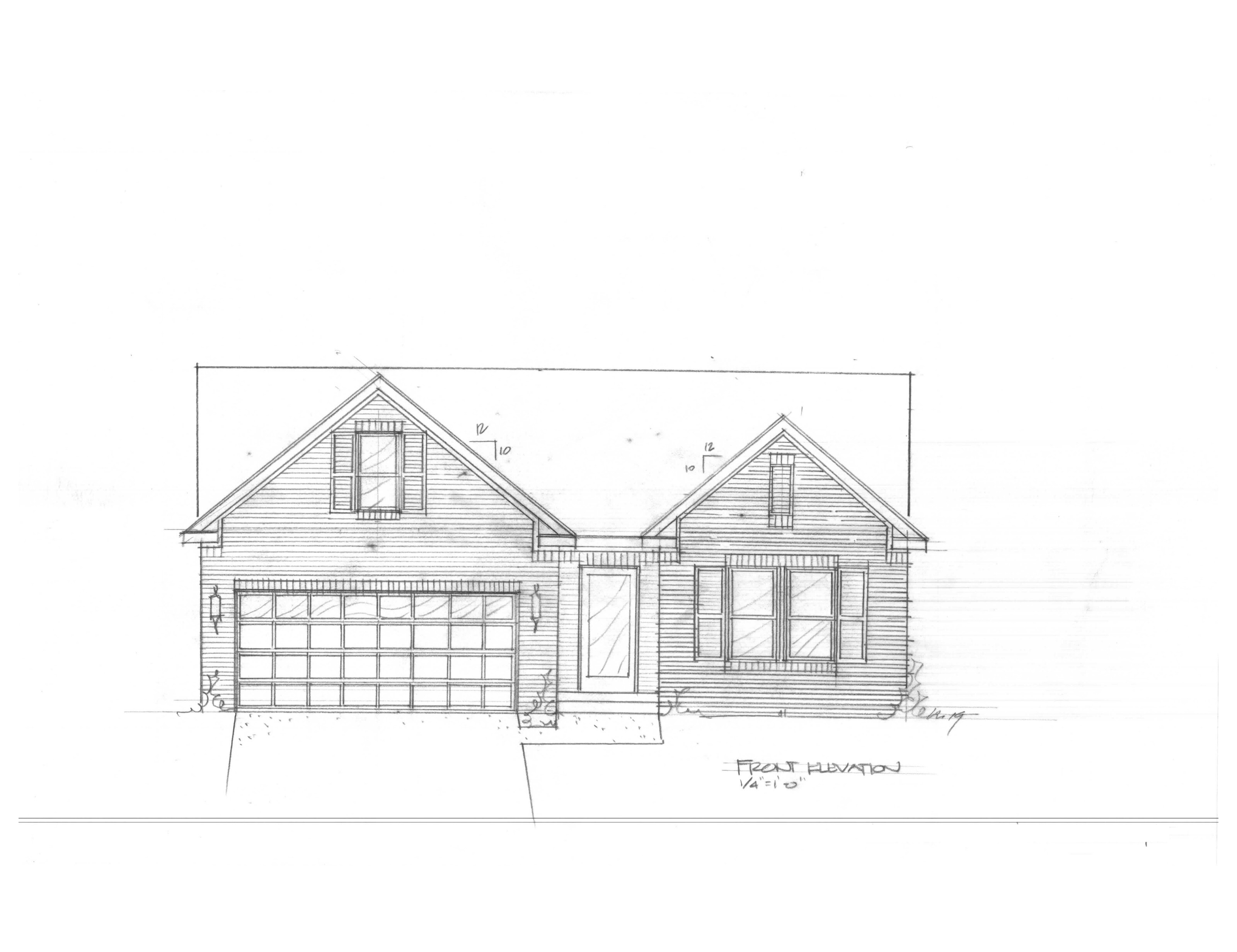 Erickson Model elevation drawing