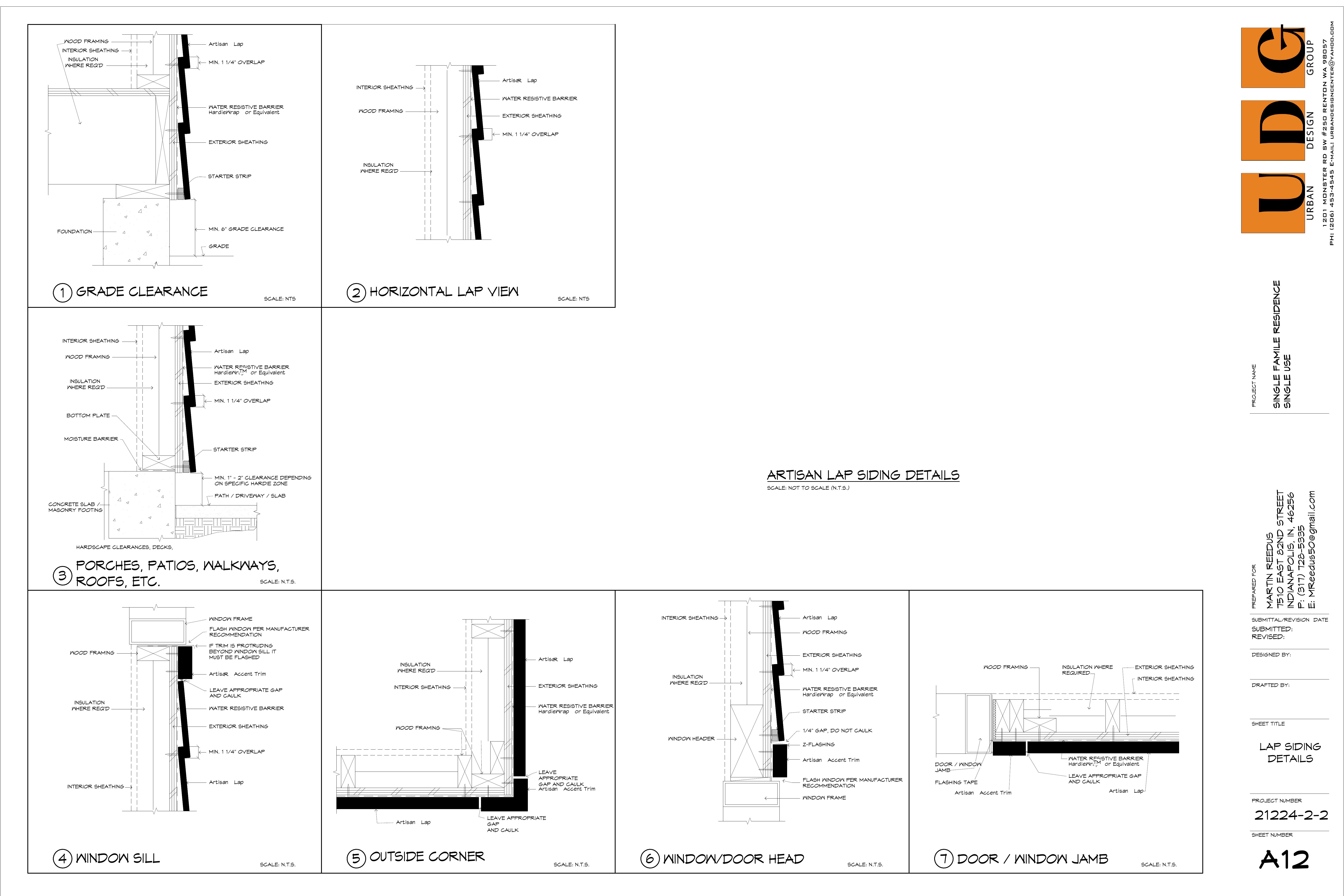 Artisan lap siding installation details